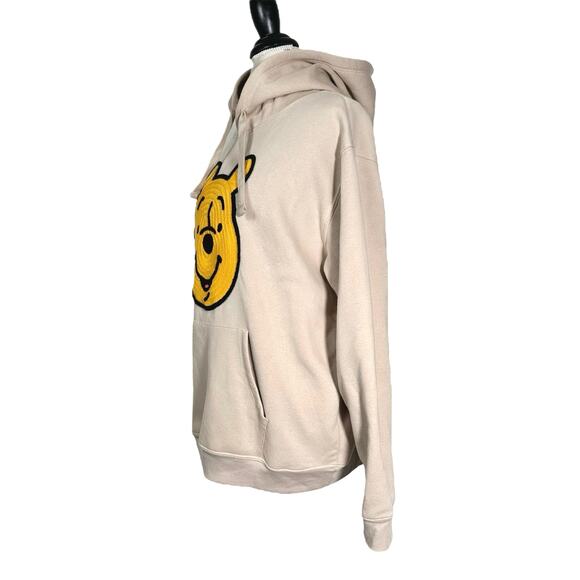 Winnie The Pooh | Unisex | Disney Yarn Knit Appliqué Sand Fleece Hoodie | Sz XL - Picture 3 of 13